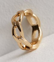New Look Gold Chain Ring